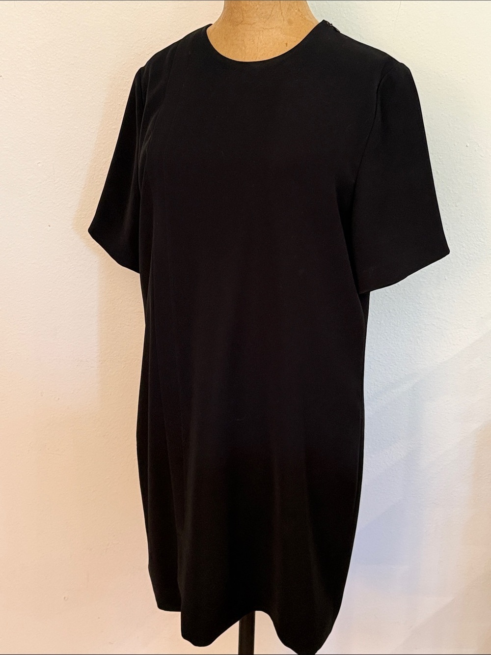 Alexander Wang sz 8 Classic Black Short-Sleeve Shift Dress